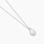 Collier Akiko Argent Blanc Perle De Culture Et Oxyde De Zirconium - Colliers avec pierres Femme | Marc Orian