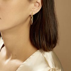 Créoles Ilana Lisses Fil Triangle Or Jaune - Boucles d'oreilles Créoles Femme | Marc Orian