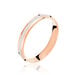 Alliance Caroline Sablee Demi Jonc Classique Or Bicolore - Alliances personnalisées Femme | Marc Orian