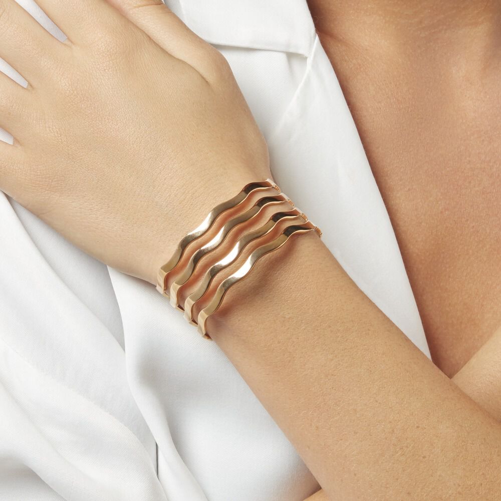 Bracelet Jonc Sidwellae Plaqué Or Jaune - Bracelets Femme | Marc Orian