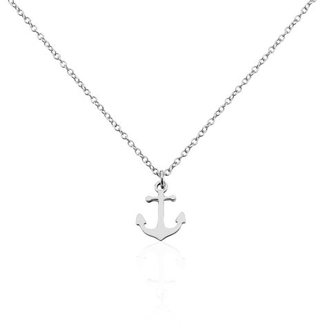 Collier Anchora Argent Blanc - Colliers fantaisie Femme | Marc Orian