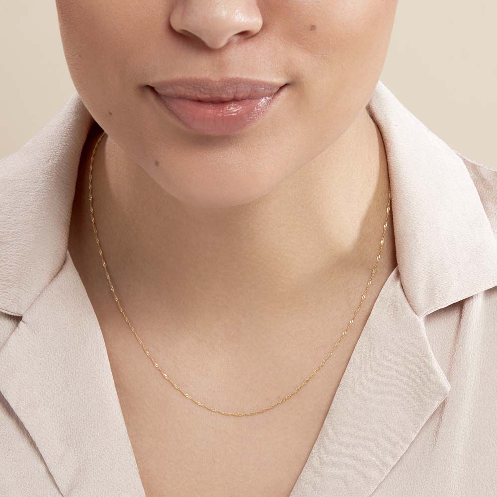 Chaîne Imanie Maille Singapour Or Jaune - Chaines Femme | Marc Orian