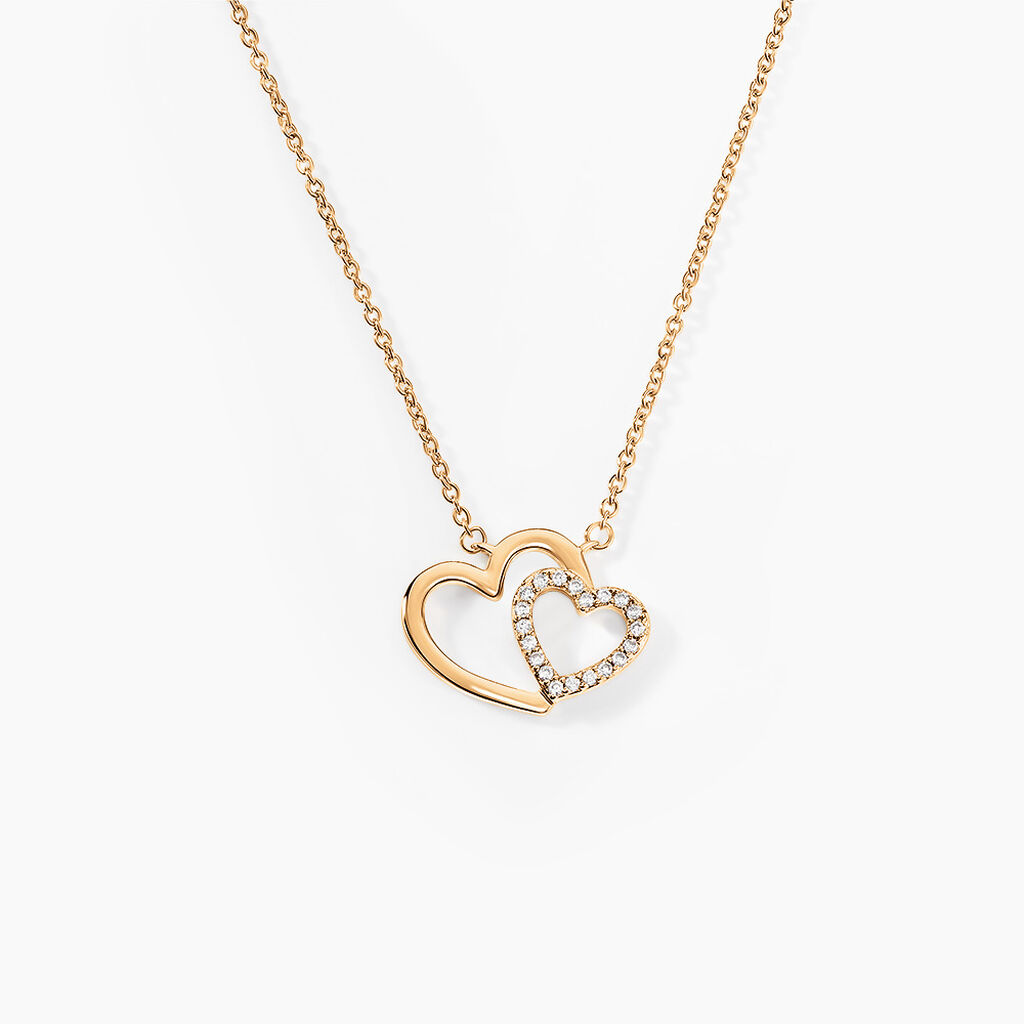 Collier Alexandra Plaqu&eacute; Or Jaune Oxyde De Zirconium - Colliers avec pierres Femme | Marc Orian