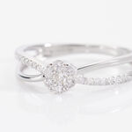 Bague Kuta Or Blanc Diamant - Bagues fian&ccedil;ailles Femme | Marc Orian