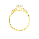 Bague Filipa Or Bicolore Oxyde De Zirconium - Solitaires Femme | Marc Orian