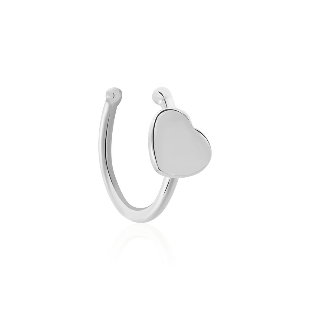 Boucles D'oreilles Puces Pierine Argent Blanc - Puces Femme | Marc Orian