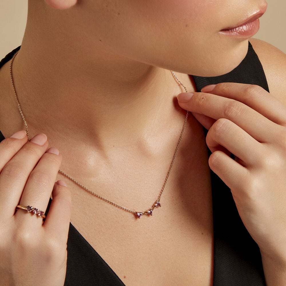 Collier Poésie Rosée Plaque Or Jaune Oxyde De Zirconium - Colliers avec pierres Femme | Marc Orian
