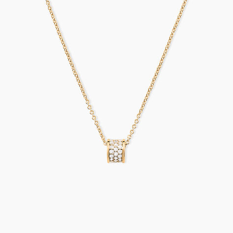 Collier Gia Plaqu&eacute; Or Jaune Oxyde De Zirconium - Colliers avec pierres Femme | Marc Orian