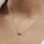 Collier Kasey Argent Blanc Oxyde De Zirconium - Colliers avec pierres Femme | Marc Orian