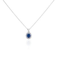 Collier Perez 2 Argent Blanc Oxyde De Zirconium