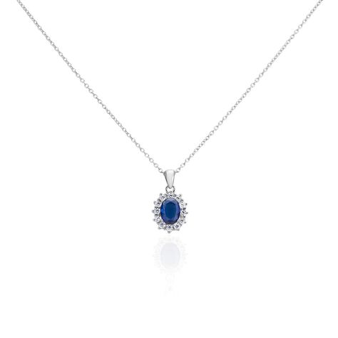 Collier Perez 2 Argent Blanc Oxyde De Zirconium - Colliers solitaires Femme | Marc Orian