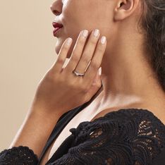 Bague Solitaire Alexandra Or Blanc Diamant - Bagues Solitaire Femme | Marc Orian