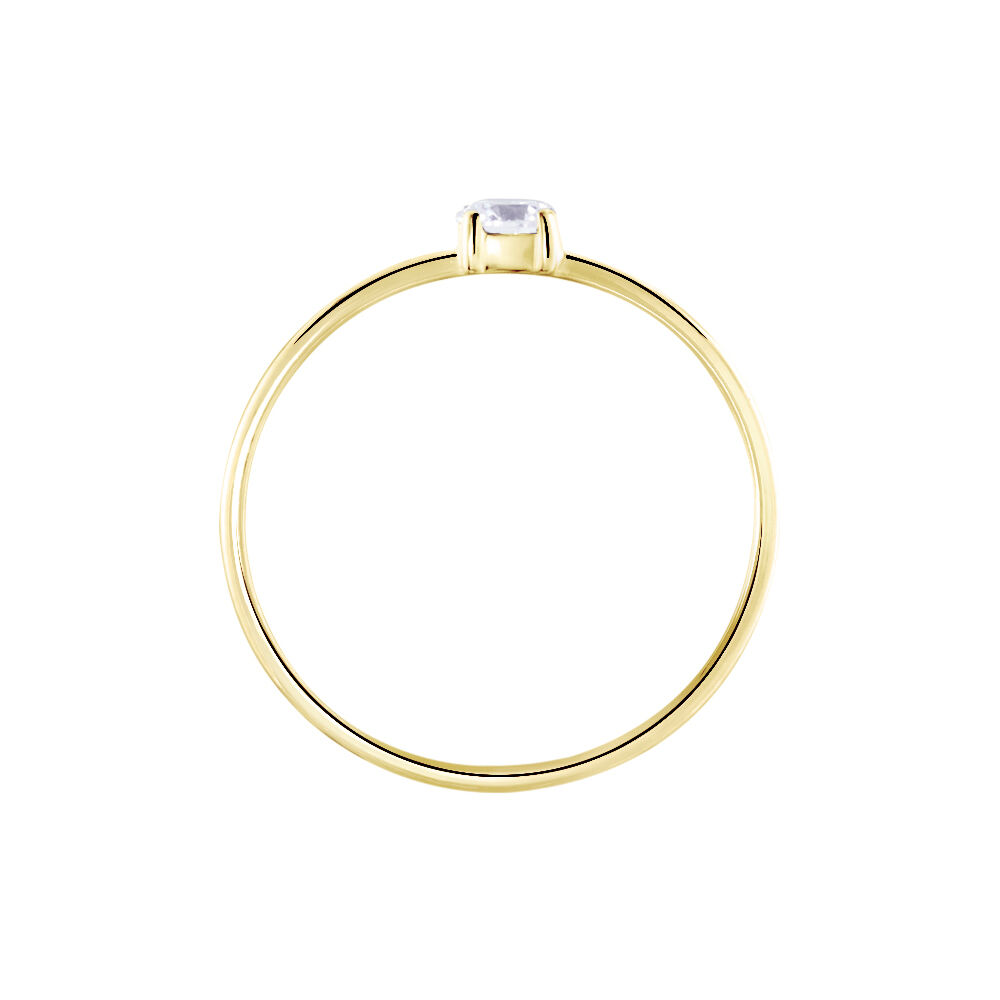 Solitaire Or Jaune Philys Oxyde De Zirconium - Solitaires Femme | Marc Orian