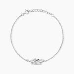 Bracelet Isae Argent Blanc Oxyde De Zirconium - Bracelets fantaisie Femme | Marc Orian