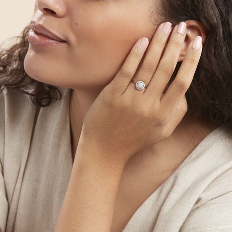 Bague Soleil D'hiver Or Blanc Diamant Divers - Bagues Femme | Marc Orian