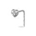 Piercing De Nez Demetrie Or Blanc Diamant - Piercing Nez Femme | Marc Orian