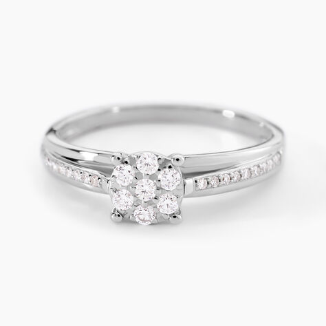 Bague Kate Or Blanc Diamant - Parures de mariage Femme | Marc Orian