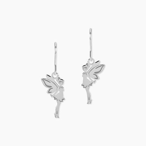 Boucles D'oreilles Pendantes Anita Argent Blanc - Pendantes Femme | Marc Orian