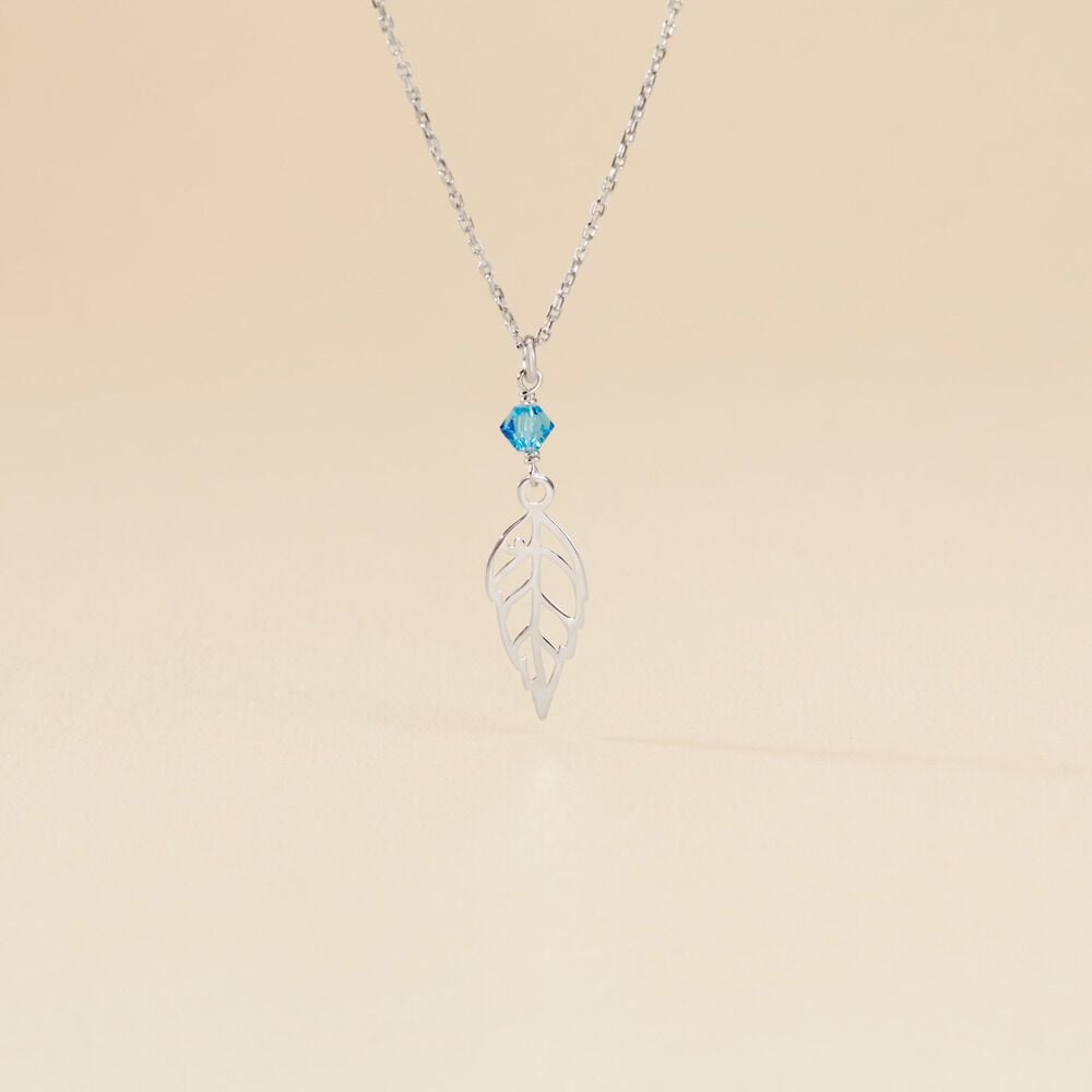 Collier Argent Blanc Angelika Pierres Synthetiques - Colliers ras du cou Femme | Marc Orian