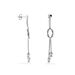 Boucles D'oreilles Pendantes Mariana Argent Blanc - Pendantes Femme | Marc Orian