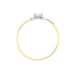 Bague Or Bicolore Goulvena Oxyde De Zirconium - Solitaires Femme | Marc Orian
