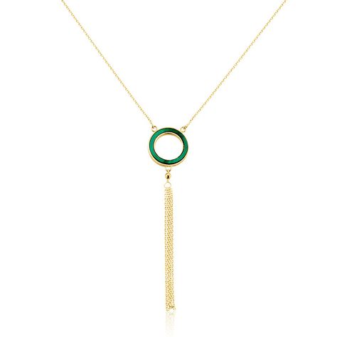 Collier L'incessante Or Jaune Malachite - Colliers avec pierres Femme | Marc Orian