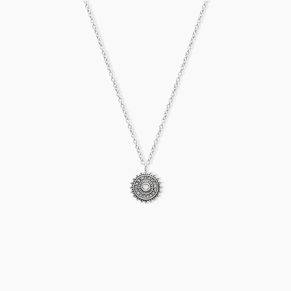 Collier Auretta Argent Blanc Oxyde De Zirconium - Colliers avec pierres Femme | Marc Orian