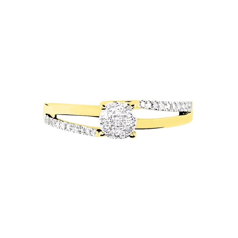 Bague Or Jaune Josane Diamants - Bagues pierres précieuses Femme | Marc Orian