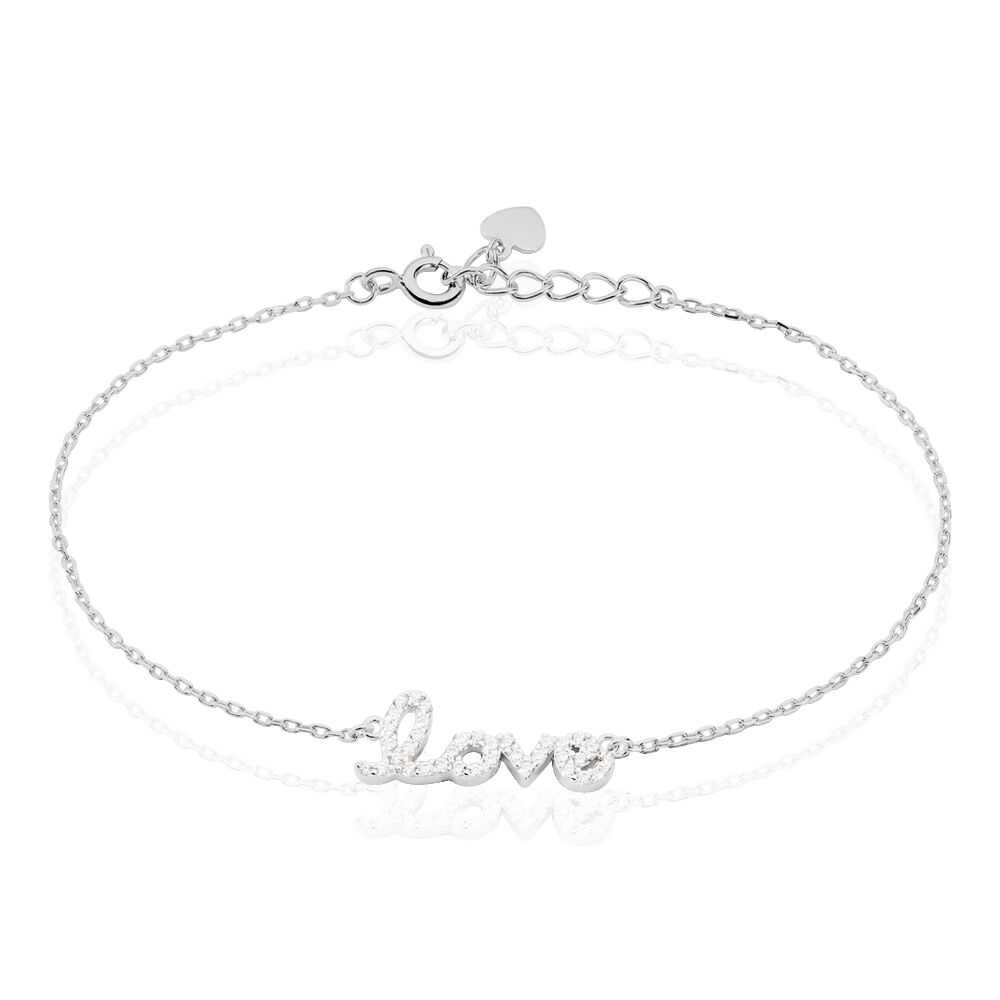 Bracelet Argent Blanc Elly Oxyde De Zirconium - Bracelets chaînes Femme | Marc Orian