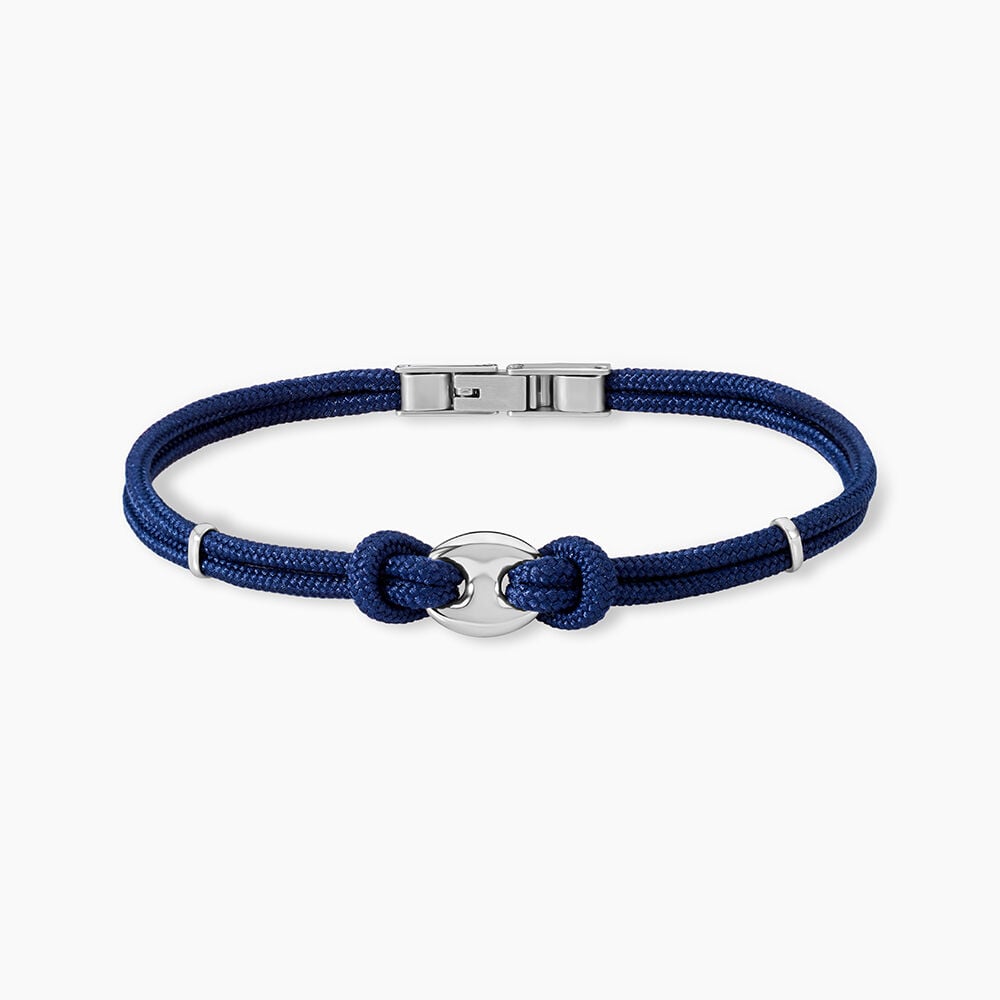 Bracelet Fabrice Acier Blanc - Bracelets cordons Homme | Marc Orian