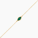 Bracelet Silma Or Jaune Malachite - Bracelets cha&icirc;nes Femme | Marc Orian