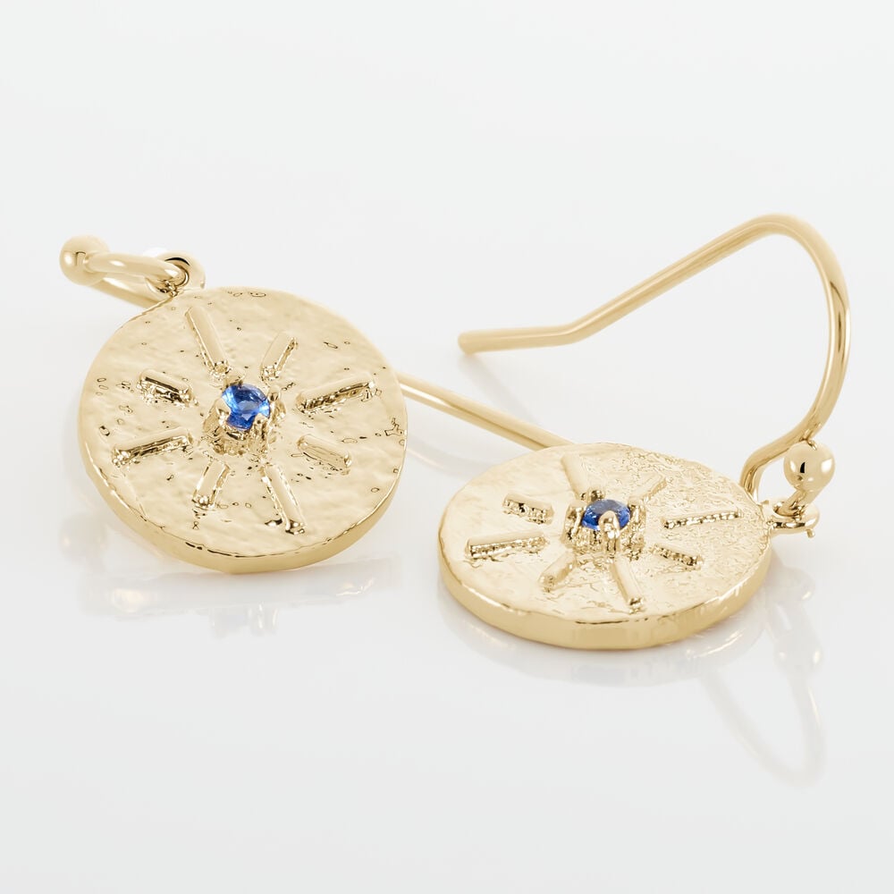 Boucles D'oreilles Pendantes Milia Plaqué Or Jaune Verre - Pendantes Femme | Marc Orian
