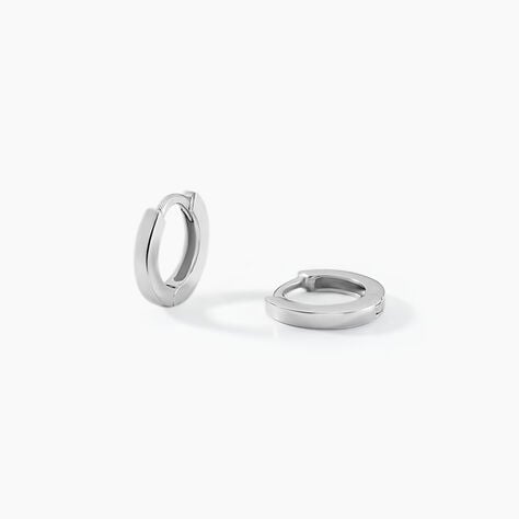 Créoles Argent Blanc Eleanora - Créoles Femme | Marc Orian