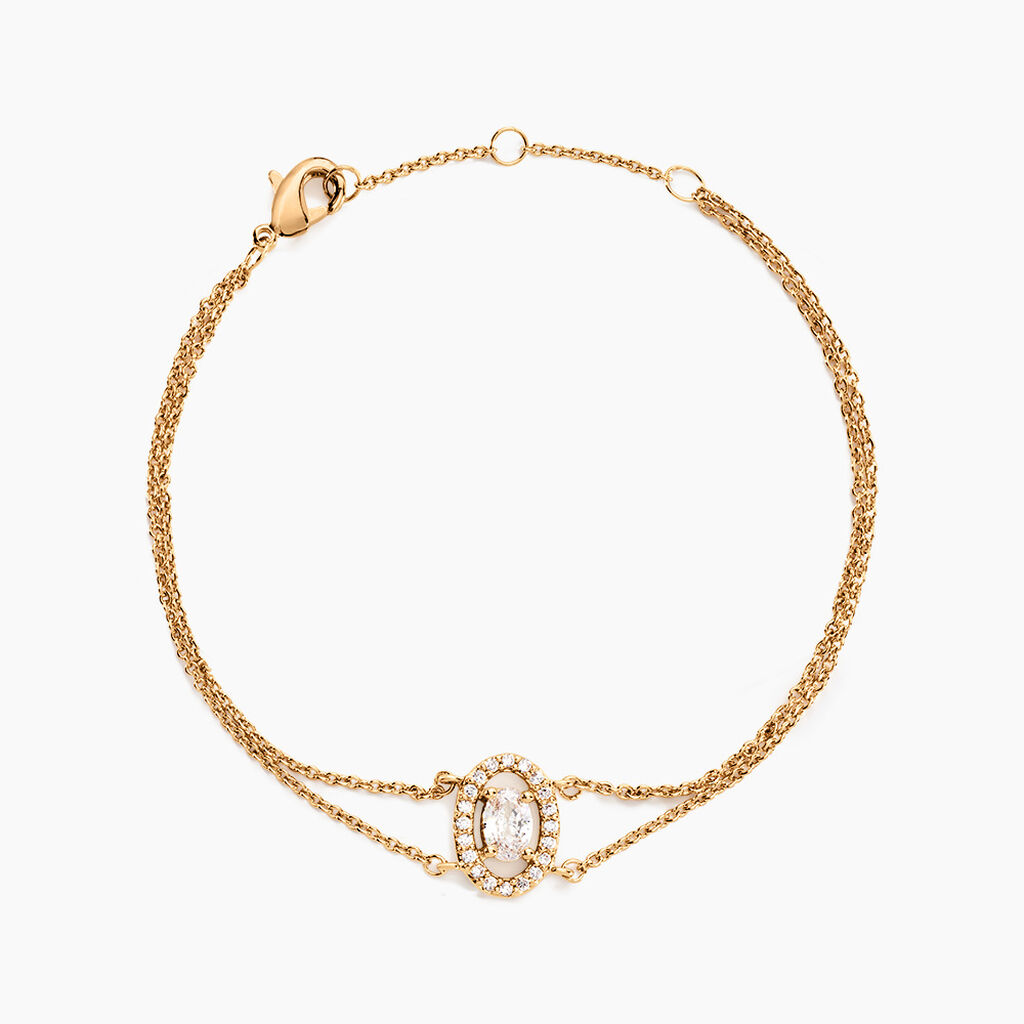 Bracelet Classical Plaqu&eacute; Or Jaune Oxyde De Zirconium - Bracelets fantaisie Femme | Marc Orian