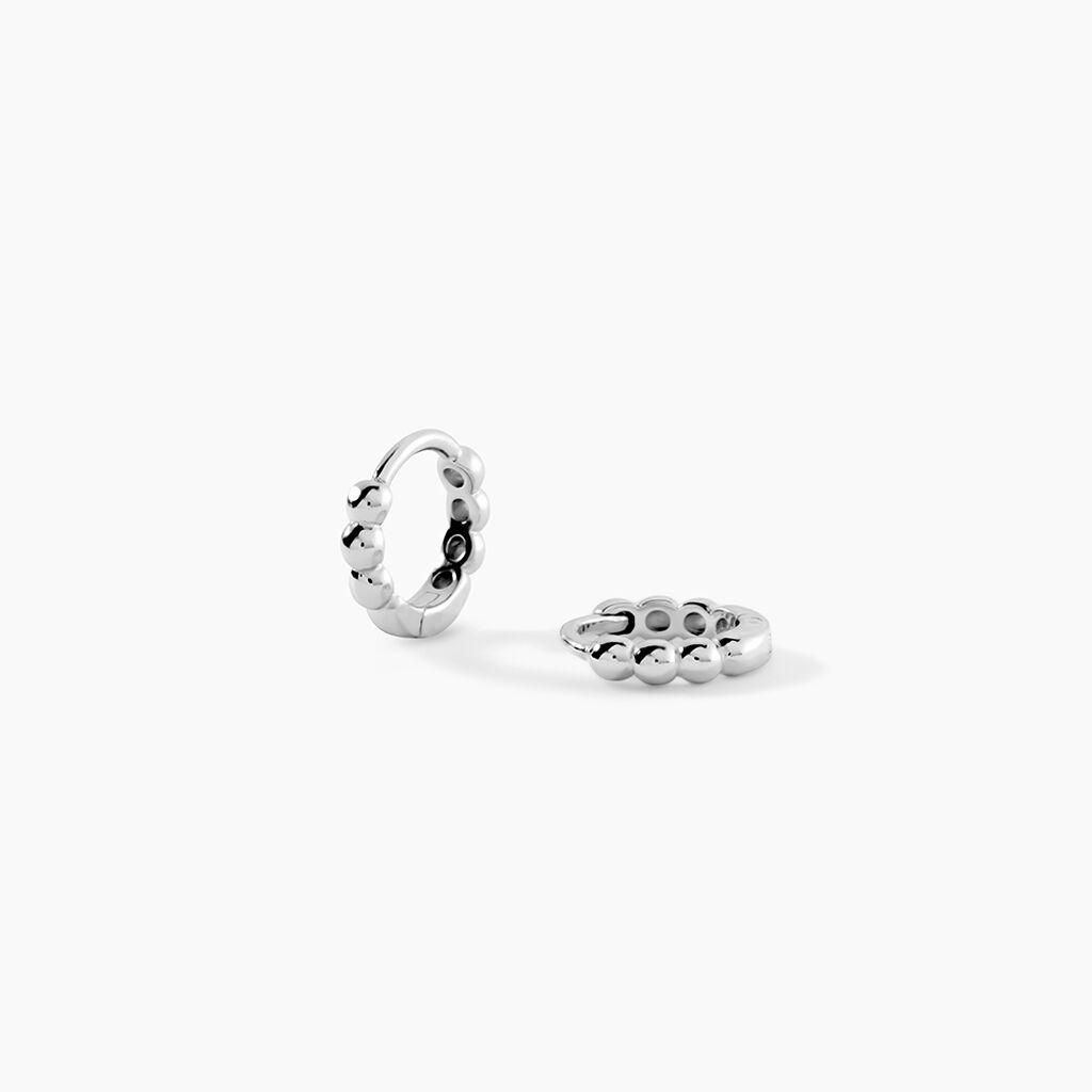 Cr&eacute;oles Odine Argent Blanc - Cr&eacute;oles Femme | Marc Orian