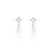 Boucles D'oreilles Pendantes Drusilla Argent  Perle De Culture Oxyde - Pendantes Femme | Marc Orian