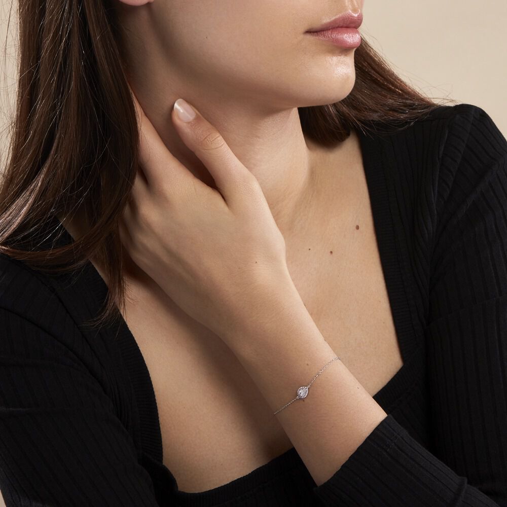 Bracelet Argent Tania Oxydes De Zirconium - Bracelets chaînes Femme | Marc Orian