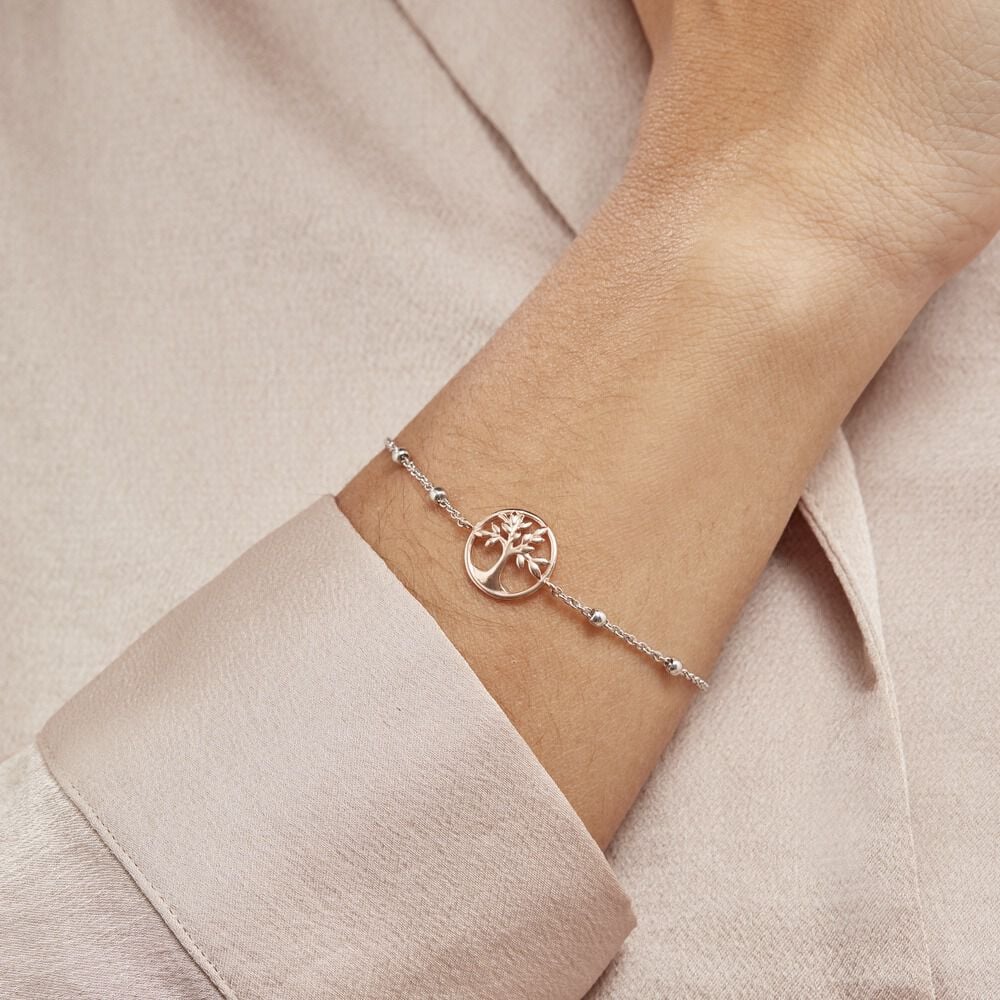 Bracelet Argent Bicolore Teodors - Bracelets chaînes Femme | Marc Orian