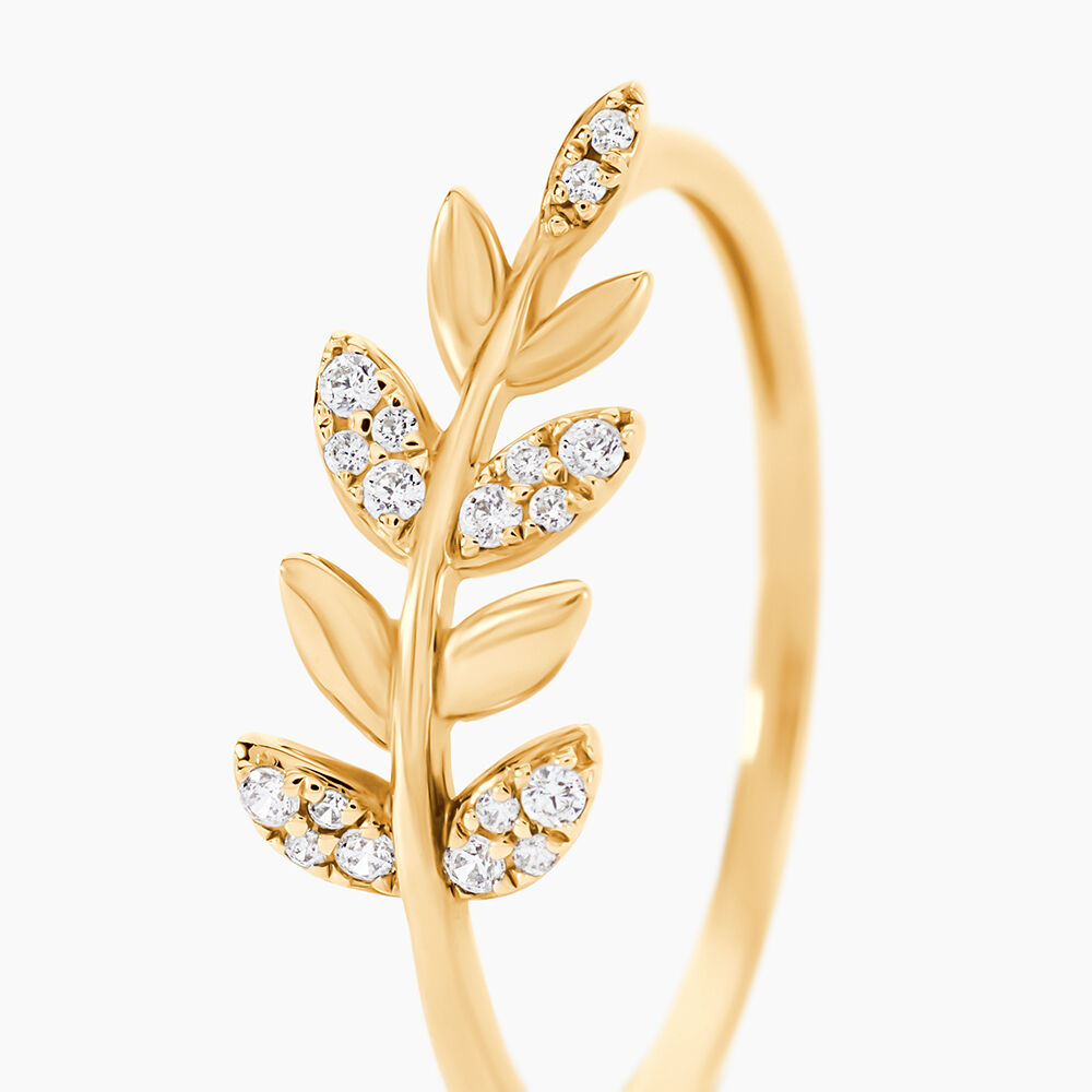 Bague Or Jaune Nahia Oxydes De Zirconium -  Femme | Marc Orian
