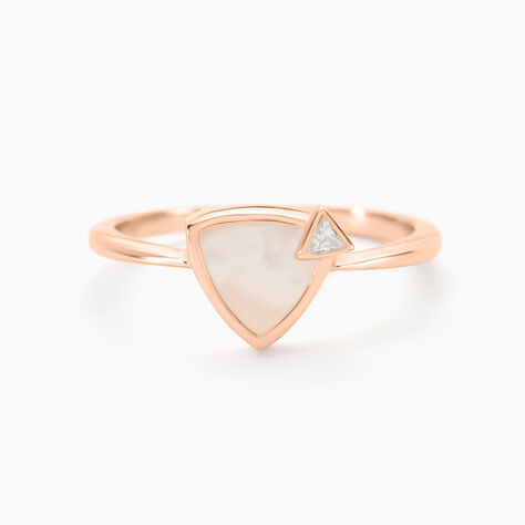 Bague La Muse Argent Rose Nacre Oxyde De Zirconium - Bijoux fantaisie Femme | Marc Orian