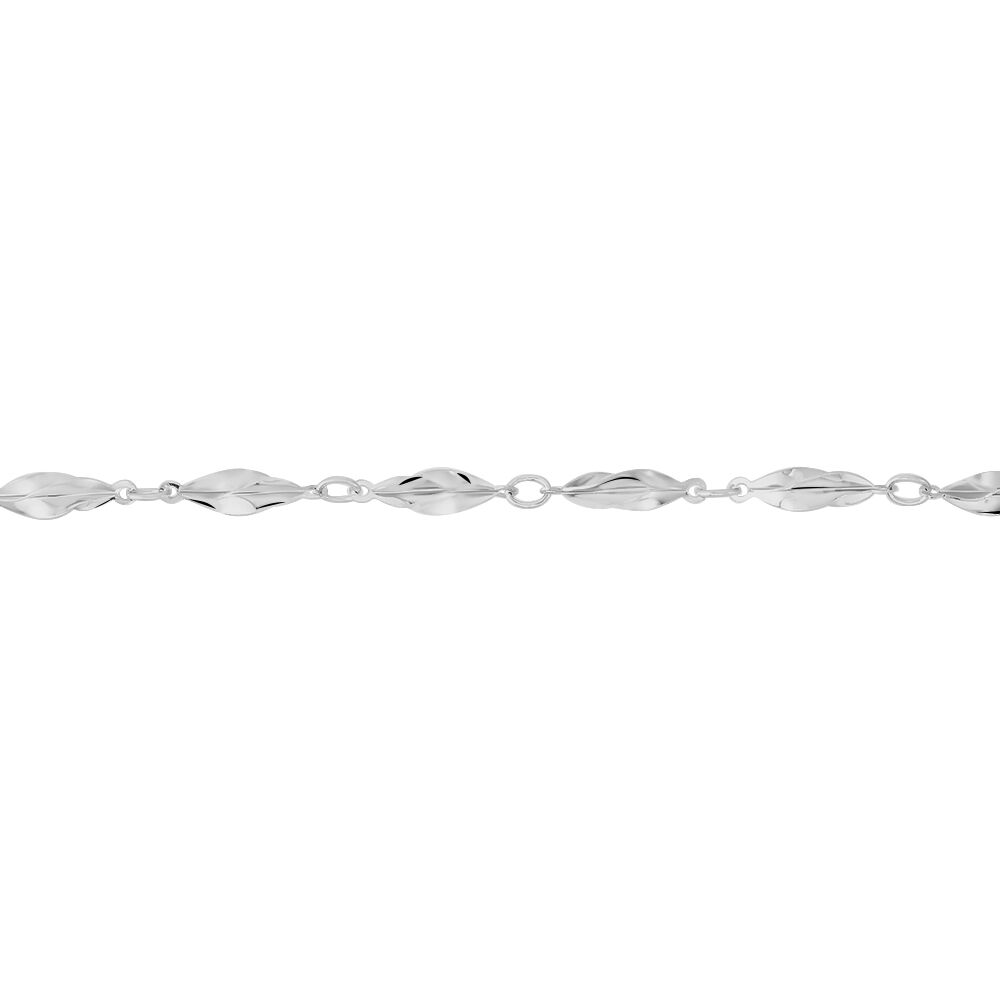 Bracelet Raska Argent Blanc - Bracelets chaînes Femme | Marc Orian