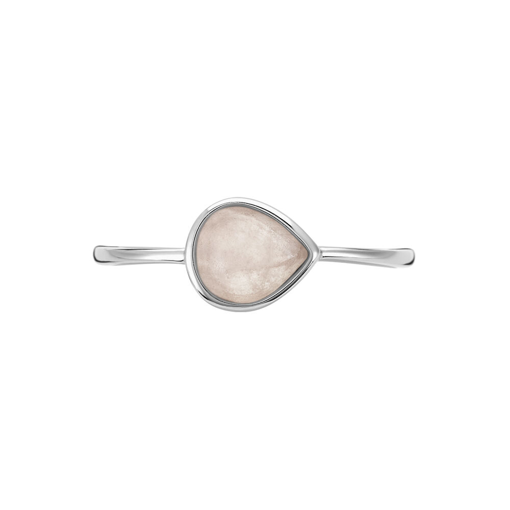 Bague Tao Argent Blanc Quartz - Bijoux fantaisie Femme | Marc Orian