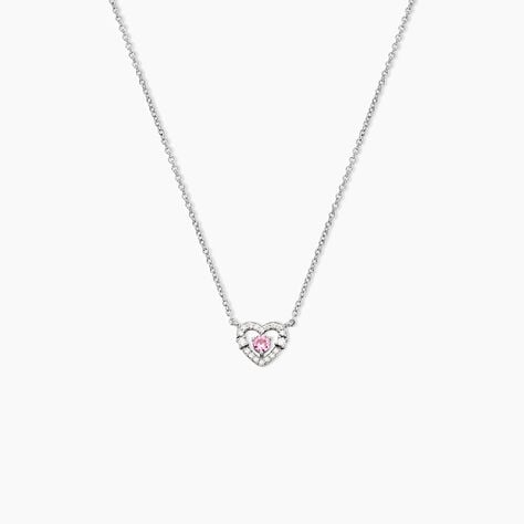 Collier Carren Argent Blanc Oxyde De Zirconium - Colliers solitaires Femme | Marc Orian