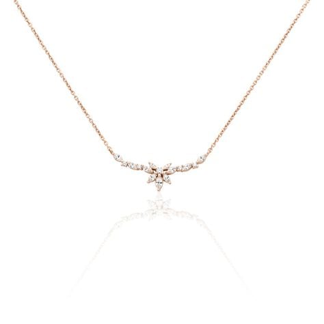 Collier Davena Argent Rose Oxyde De Zirconium - Colliers avec pierres Femme | Marc Orian