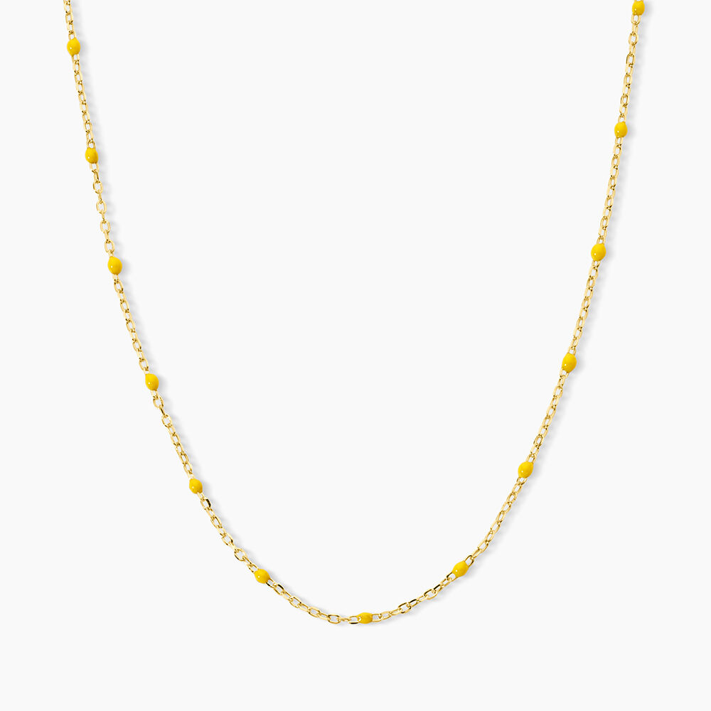 Collier Molly Argent Jaune - Colliers fantaisie Femme | Marc Orian
