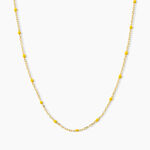 Collier Molly Argent Jaune - Colliers fantaisie Femme | Marc Orian
