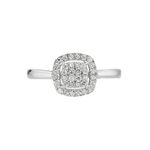 Bague Or Blanc Naveen Diamants Synth&eacute;tiques - Bagues avec pierre Femme | Marc Orian