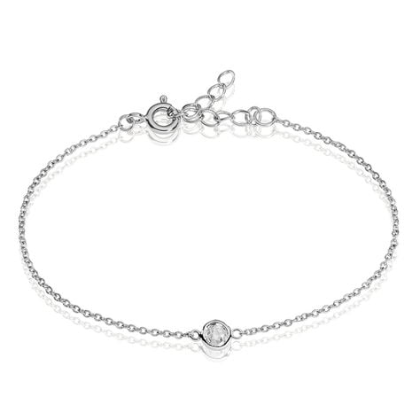 Bracelet Sylvette Argent Blanc Oxyde De Zirconium - Bracelets chaînes Femme | Marc Orian
