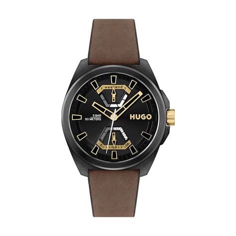 Montre Hugo Expose Noir - Montres étanches Homme | Marc Orian