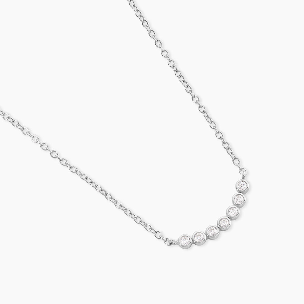 Collier Kaiko Argent Blanc Oxyde De Zirconium - Colliers avec pierres Femme | Marc Orian